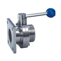 單法蘭-單螺紋蝶閥